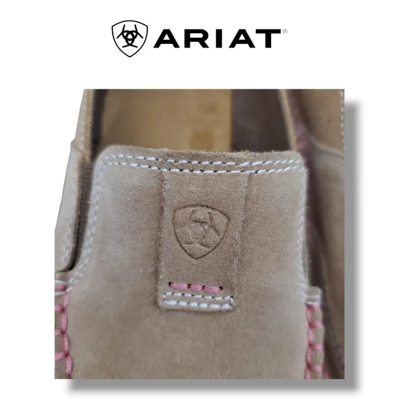 Ariat Cruiser Dirty Taupe Suede Leather Loafers Slip-On Shoes Women's 8 - Picture 12 of 13